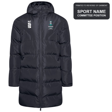 Swansea University Women's Rugby - Active Long Padded Jacket - Unisex Fit