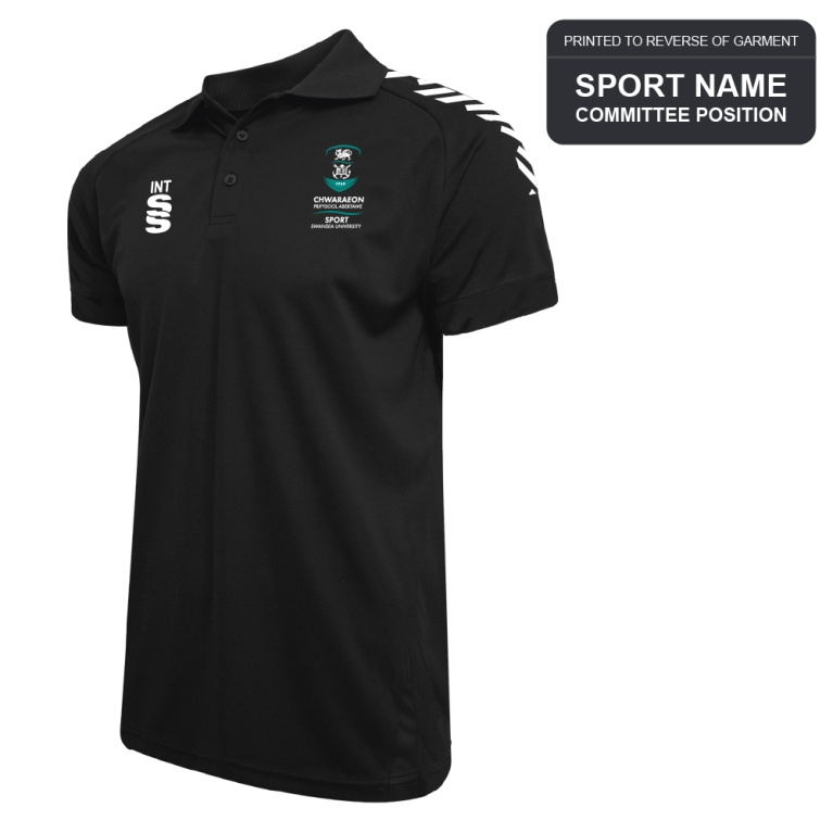 Swansea University Women's Rugby - Dual Solid Colour Polo Shirt - Women's Fit