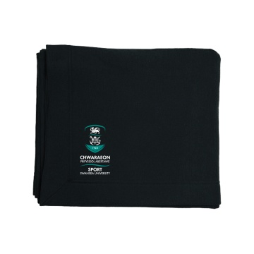 Swansea University Sport - Heavy Blend Fleece Stadium Blanket - Black