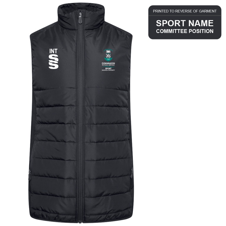 Swansea University Sport - Active Gilet - Unisex Fit