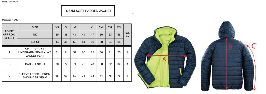 Swansea University Sport - Supersoft Jacket - Unisex Fit - Size Guide